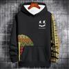 Nuova felpa con cappuccio autunnale per uomo con motivo etnico 3D, stampa patchwork, manica lunga, moda, street, felpa con cappuccio, pullover, maglie oversize