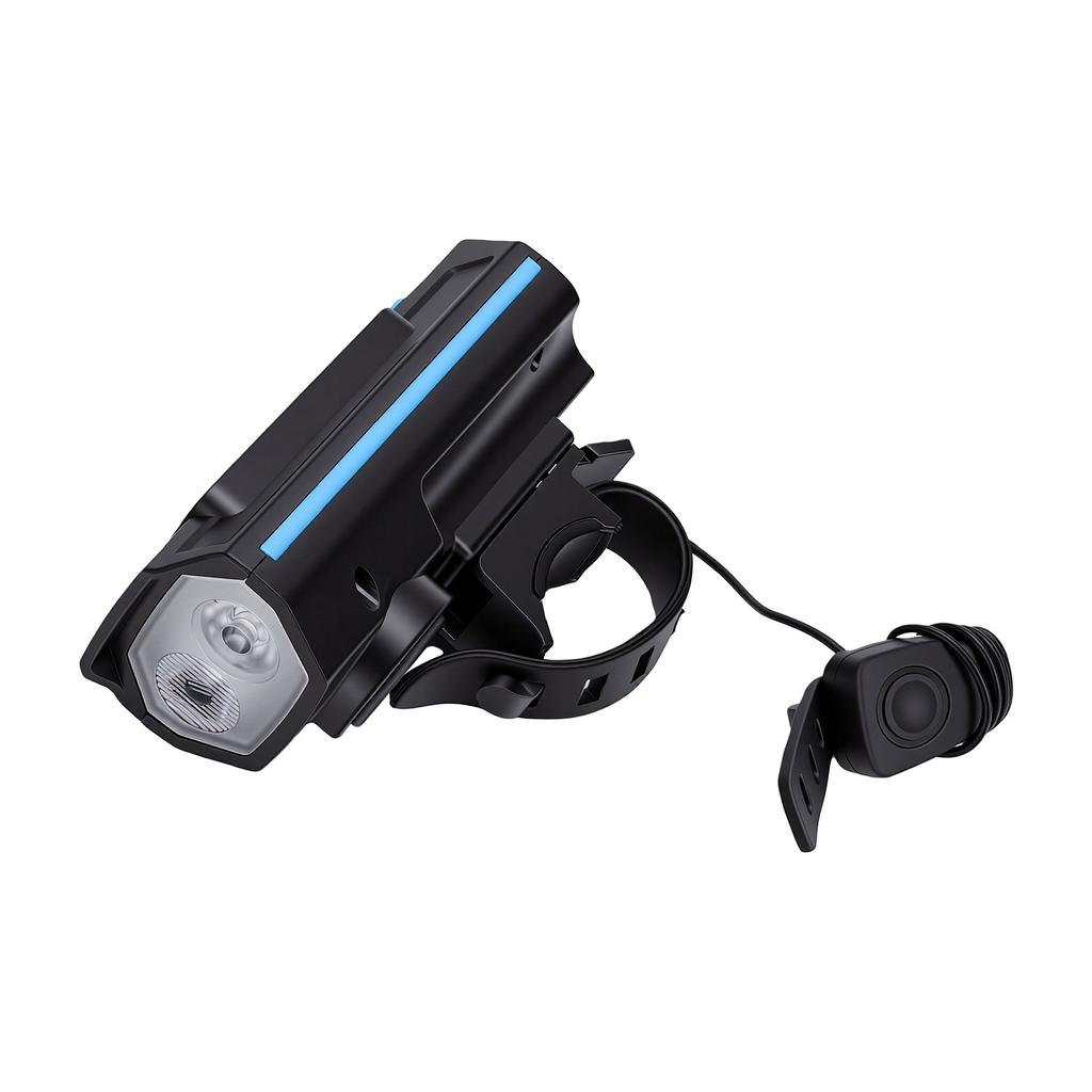 Bike Front Light High Brightness Rechargeable Mountain Bike Night Cycling Light with 120dB Horn
