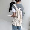 Wrinkle Drawstring Backpack Fold Shoulder Bag Sweet Light Soft Nylon Bag  Office Worker