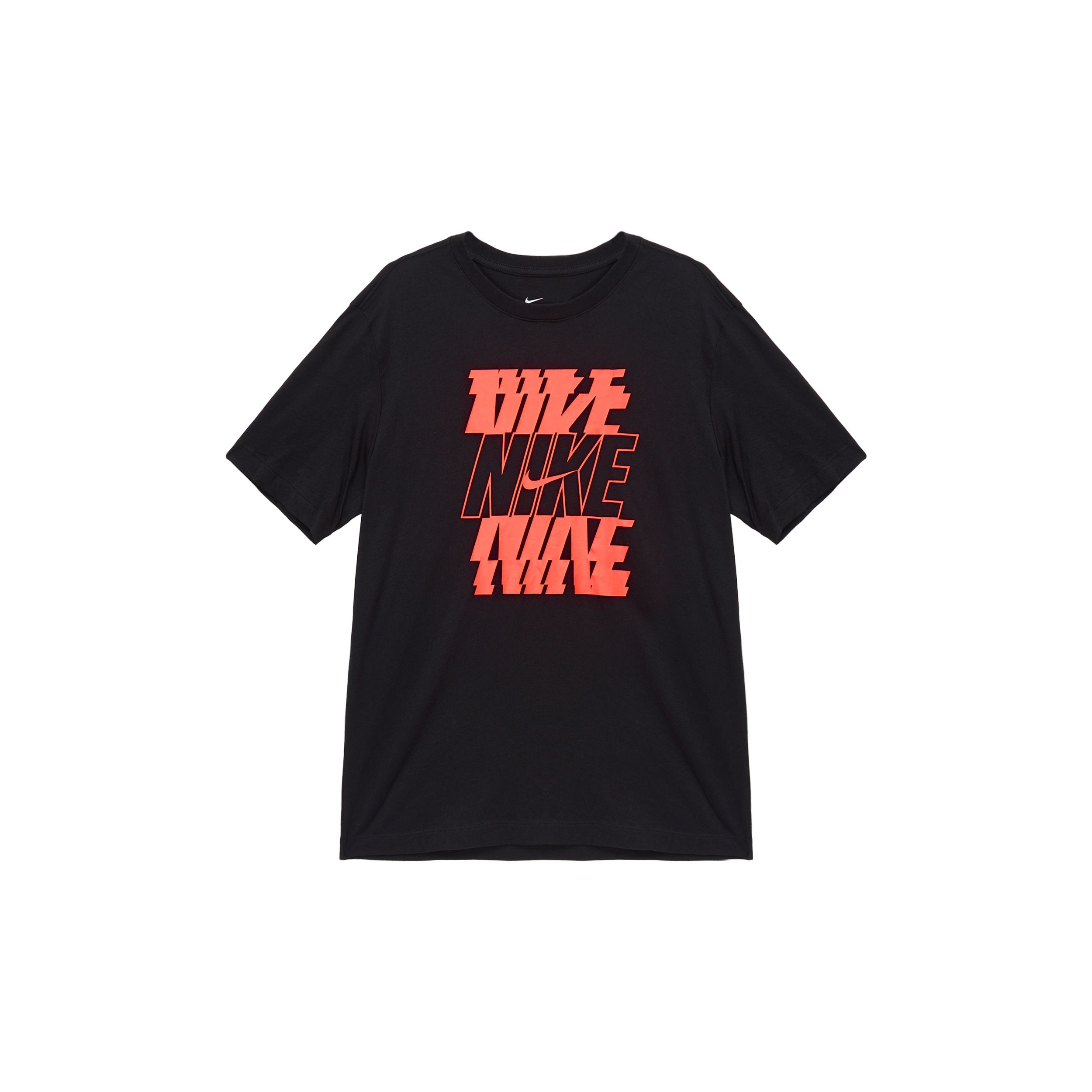 

Мужская повседневная спортивная футболка с коротким рукавом с буквенным принтом Nike, черные DB6476-010 M