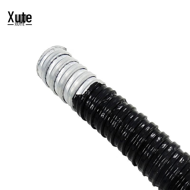 Xute Black Plastic-Coated Metal Flexible Conduit