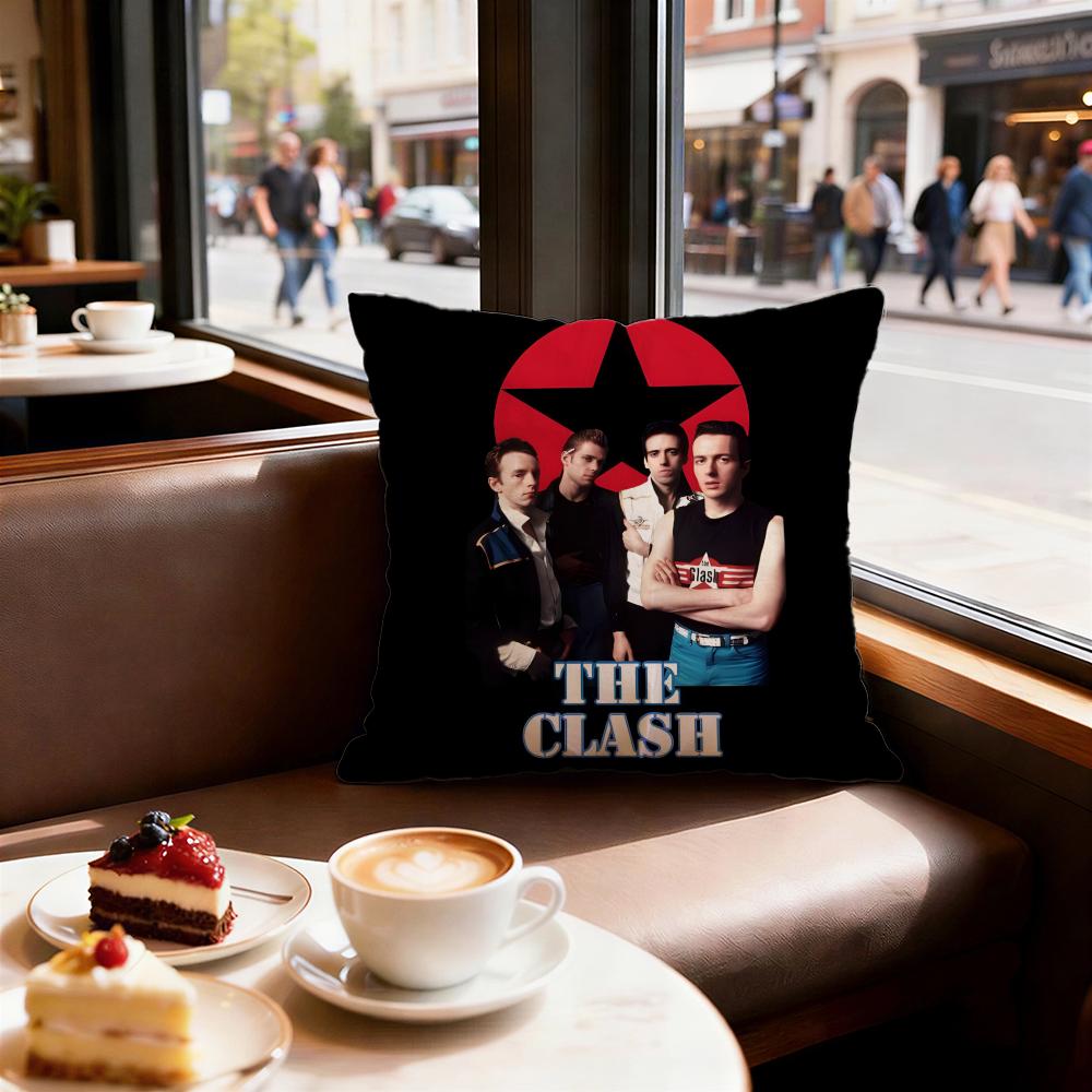 

Band The Clash Cushion Cover Decorative Cushions Covers Cover Sofa 50x50 Pillow 4 Piece 45x45 40x40 Pillowcase 30X30cm