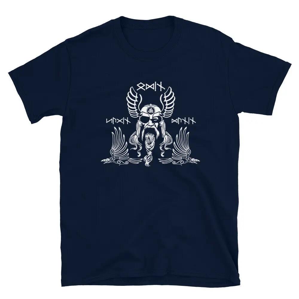 Hugin Munin Pagan Mens 100 Cotton Casual Tshirts Loose Top Size S3XL