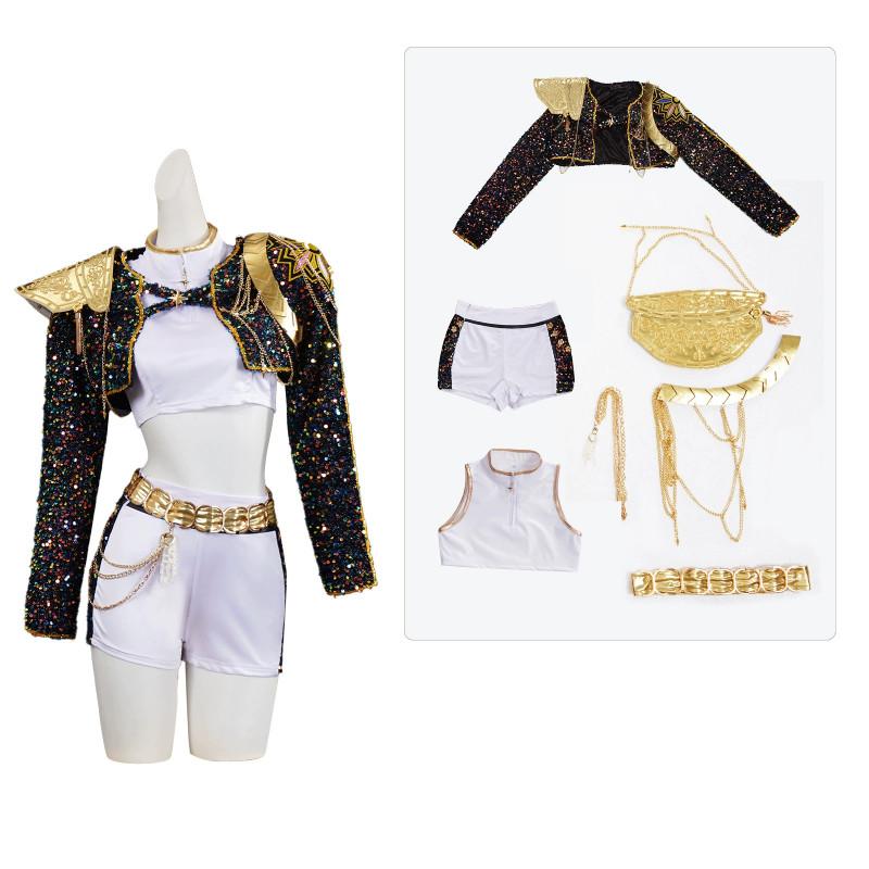 Kpop Demon Hunters Cosplay Costume Dress Halloween Party Stage Performance Gift