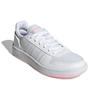 Adidas Neo Hoops 2.0 Round Toe Comfortable Non-Slip Breathable Low-Top Basketball Shoes Women Sneaker White Pink GY7529