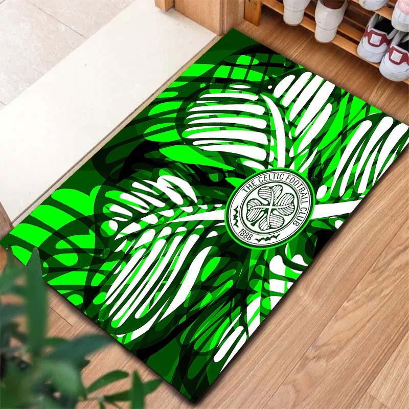 Tappeto Tappetino Celtic Football Club per Soggiorno Camera da Letto Casa Decorazione Divano, Tappetino Antiscivolo per Giochi Bambini
