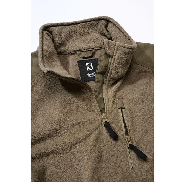 Brandit Флисовая кофта с полумолнией Troyer Ripstop