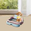 Dog Toilet, Keep Floor Clean Anti Splashing Bedpan with Drawer Tray, Portable Dog Potty Tray for Living Room Home