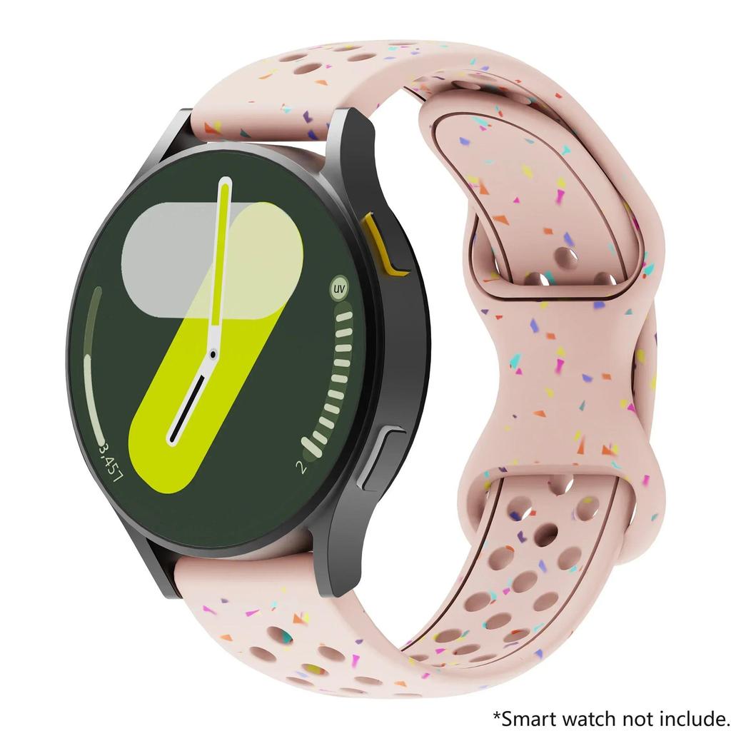 18mm 20mm 22mm Silikonrem för Samsung Galaxy Watch 7 6 5 4 5Pro 6Classic Armband för Huawei Watch GT5 4Pro 3 46mm 18mm Band