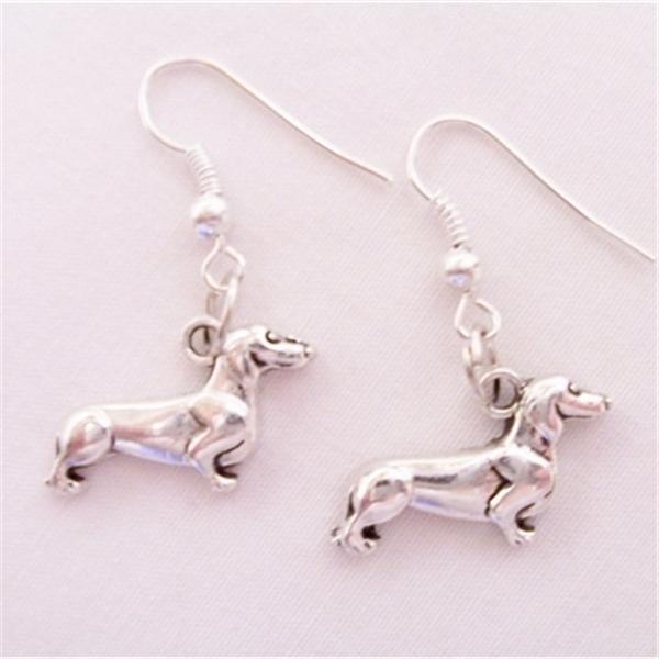 

Серьги-подвески для таксы Ювелирные изделия для собак Серьги для собак