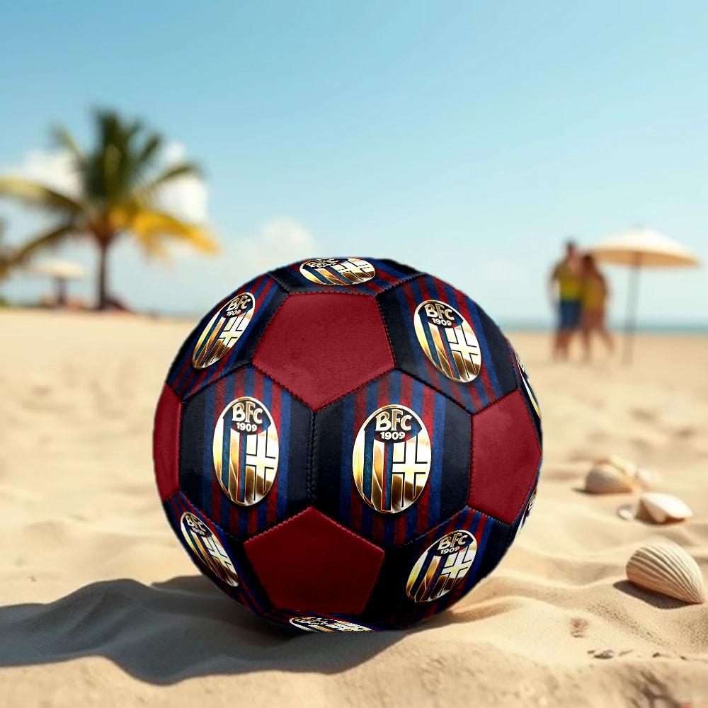 1 pz Pallone da Calcio Bologna FC 1909 Misura 5 Pallone da Calcetto Indoor alla Moda Colorato Gioco in Cortile - Ottimo per Regalo agli Appassionati di Sport HE14