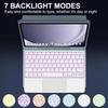 Samsung Tablet A9 Plus 11-Inch Leather Protective Case with Seven-Color Backlit Touchpad Bluetooth Keyboard and Pen Slot