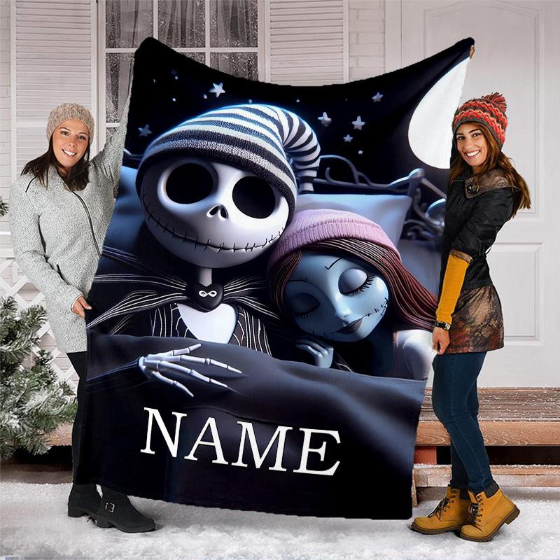 Customizable Jack Throw Blanket – Personalized Name, All-Season Cozy Snug Blanket, Machine Washable, Personalized Blanket