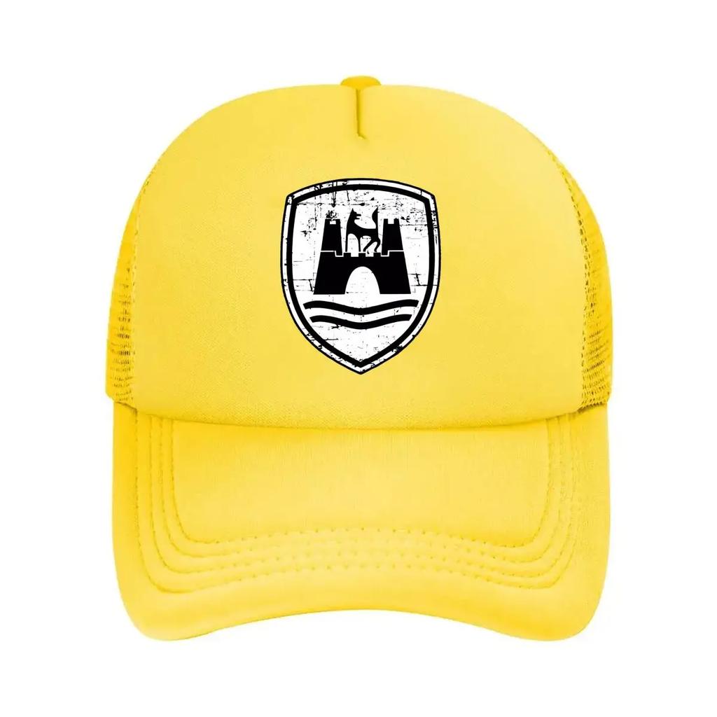 Vintage Shield Historical Emblematic Art Design Mesh Baseball Cap