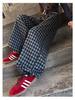 Girls' Plaid Wide-Leg Pants 2025: New Children's Loose Spring & Autumn Casual Straight-Leg Trousers for Big Kids