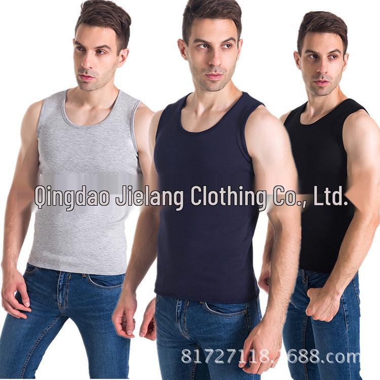 

Мужской теплый жилет на флисовой подкладке из бамбукового волокна - Толстый, облегающий, базовый слой большого размера для зимы 2XL красный