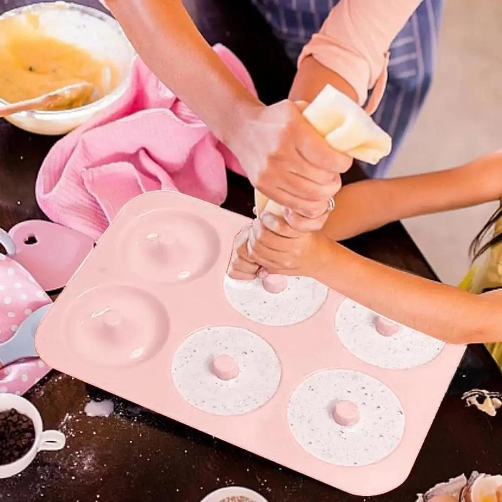 Nieprzywierająca silikonowa forma do pączków do domowego pieczenia DIY, odporna na ciepło i łatwa do wyjmowania, akcesoria do pieczenia