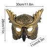 Halloween Novelty Owl Half Face Mask Animal Masquerades Mask Festival Atmosphere Party Dress Up Cosplay Costume Props