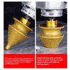 Quartz Drill Bit Diamond Chamfering for Grinder, 4-in-1 Hole Saw, Beveling Grinding Head Arc Trimming Chamfering/Hole Enlarging/Polishing/Arc