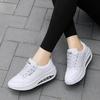 Women Sneakers Air Cushion Sports Shoes Pu Leather Blue Shoes White Outdoor Walking Jogging Shoes Female Trainers