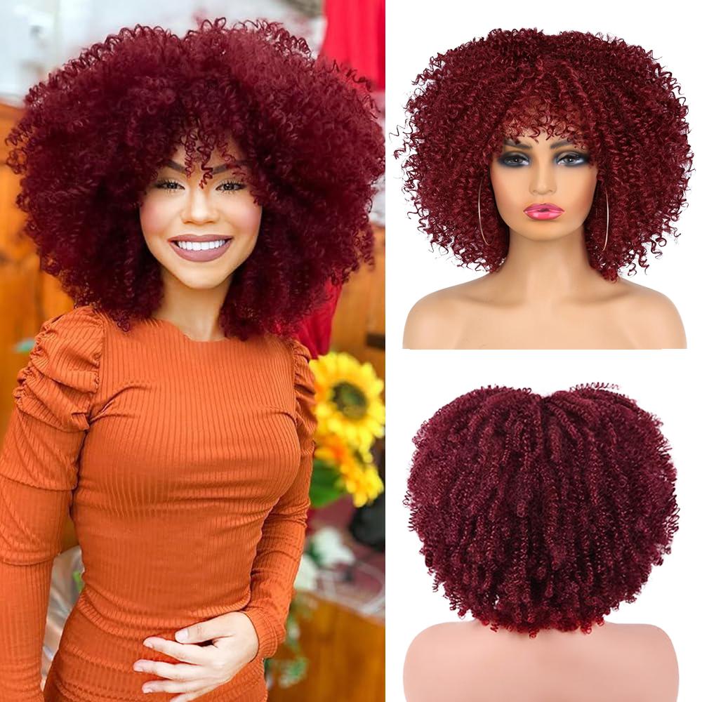 

XINRAN Синтетические короткие вьющиеся волосы боб большие пушистые челки удлинение мягкие натуральные для женщин повседневная одежда для вечеринок 30cm