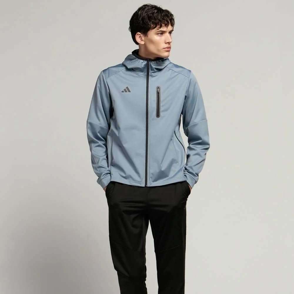 Adidas Hydro Sauna Suit Top and Bottom Set Jacket and Pants for and Workouts 4.0 (ADISS24M) - Running, Jogging, (Pre-Rubbed Blue, X-Large)