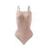 One-piece shapewear: sexy bandeau style with detachable straps; strapless fastening body-shaping corset
