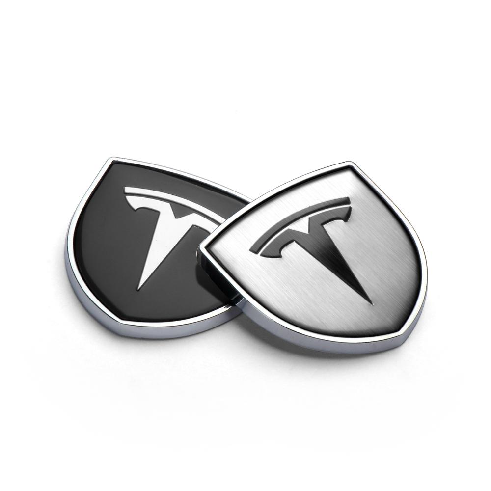 1 Stück 3D Metall Auto Dekoration Aufkleber Auto Schild Abzeichen Aufkleber Für Tesla Model 3 Model S X Model Y Roadster SpaceX Cybertruck