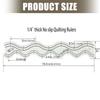 Quilters Ruler Clear Acrylic Wavy Patchwork Templates Clear Acrylic Quilting Rulers Quilters Rulers for Sewing Machine