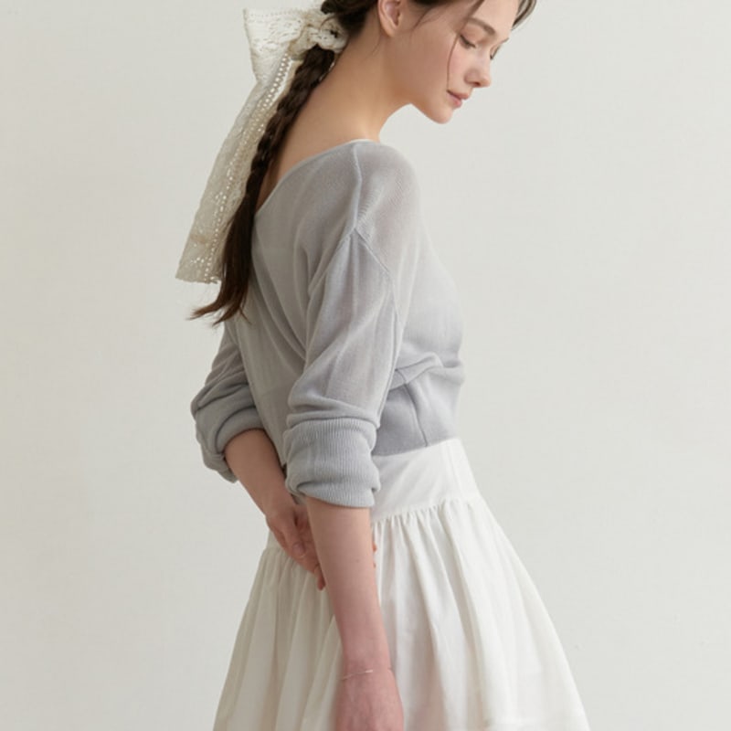 RE_L Brunch Layered Scrunchie (white)