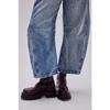 Wide Leg Loose Jeans,Women's Mid-Low Waist Washed Jeans