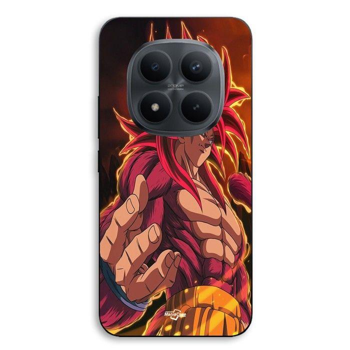 Coque de téléphone - MANIACASE - Xiaomi Redmi Note 15 Pro Plus 5G - Silicone TPU - Dragon Ball Goku SSJ4 - Noir