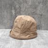 Bilateral Slack Linen Small Edge Bucket Hat Spring And Summer Face Small Retro Sunshade Basin Hat Versatile Bucket Hat