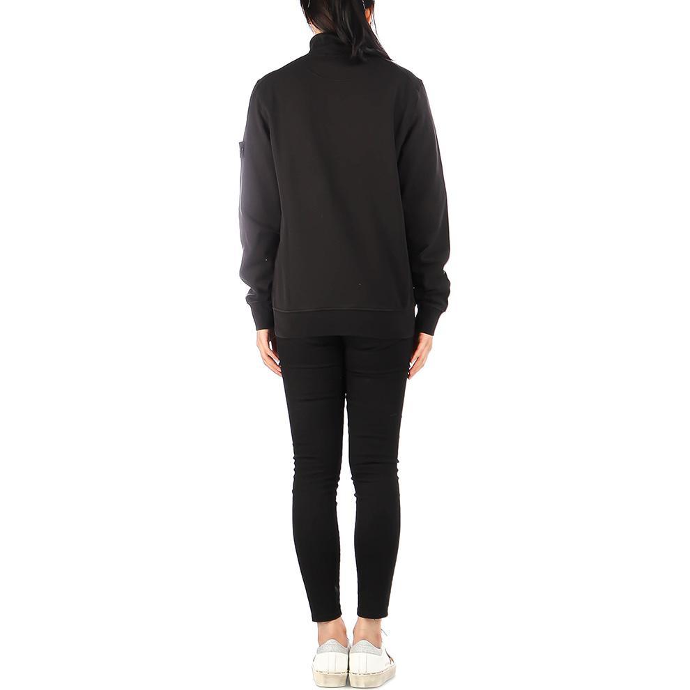 Stone Island Sweatshirt Kids Spliced Fitted Polo Collar Long Sleeve Black Kids tops 761661940-V0029