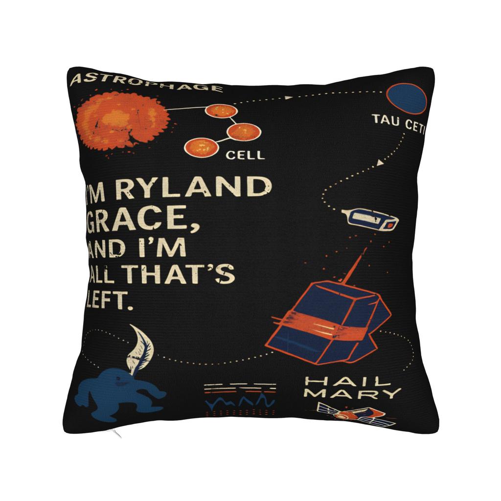 Project Hail Mary Rocky AMAZE Pillow Cover Cute Funny Pillow Case For Sofa Couch Bed Living Room Comfy Cushion Cover Gift