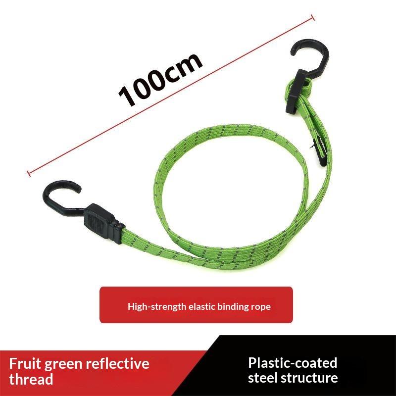 Heavy Duty Elastic Tie Down Straps Widening Flat Stretch Cord for Car Luggage Camping Cargo Securing Use