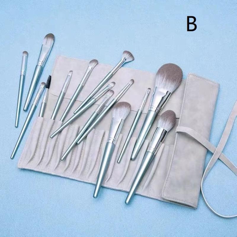 14 Stück Ultraweiches Make-up-Pinselset Vollgesicht Puder Lidschatten Professionelle Kosmetikpinsel Weiche Borsten für Make-up