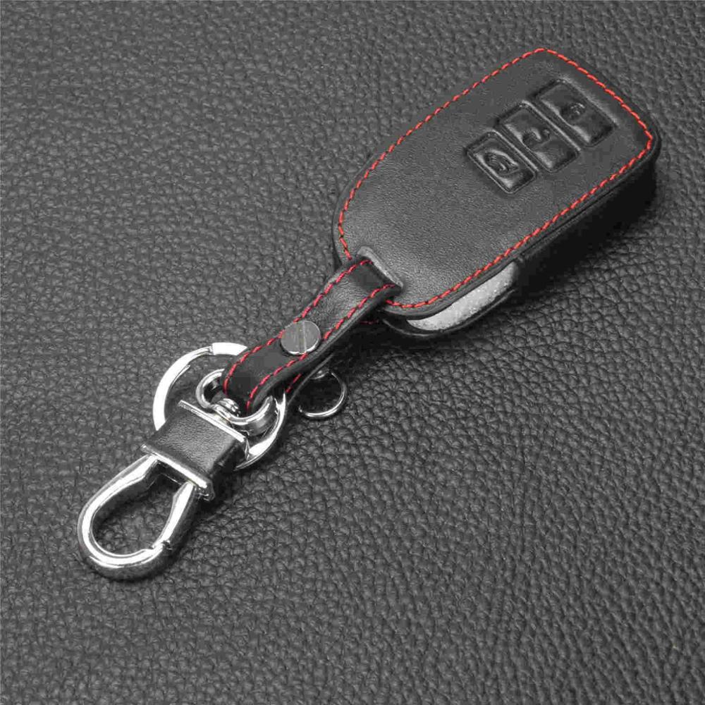 Jingyuqin New Arrival 3 Buttons Remote Folding Leather Car-Styling Key Cover Case For Toyota Vios Intelligent Smart Key