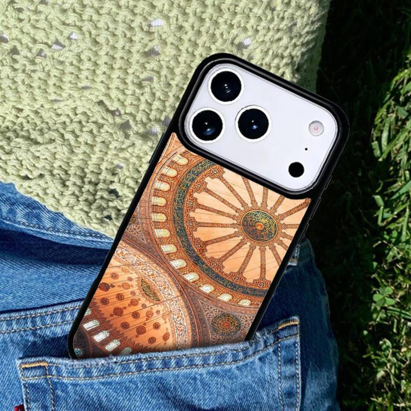 Arabic Muslim Mosque Building Phone Case Cover for IPhone 11 12 13 14 15 16e 17 Pro Max Coque for IPhone 17 Air