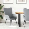 Vidaxl Armchair, Light Gray, Upholstered In Fabric