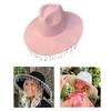 Bridal Cowboy Hat Glinting Tassels Western Cowgirl Hat for Women Girl Photo Props Shimmering Cowgirl Hats Party