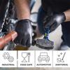 Heavy Duty Black Nitrile Gloves 8Mil Industrial Disposable Gloves with Diamond Textured Grip for Mechanic Safety & Work Gloves