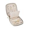 Modern PU Jewelry Box Storage Space Lid Stylish Jewelry Organizers Leather Texture for Home Decors and Daily Use
