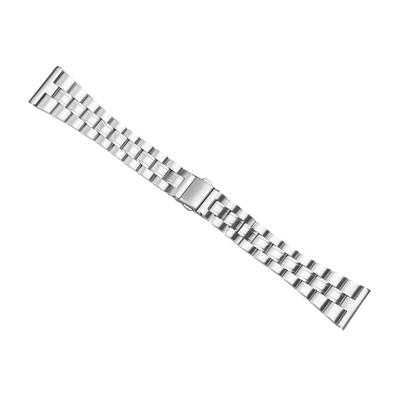 For Samsung Galaxy Watch3 45mm Watch Strap Stainless Steel Three-Beads Band Replacement