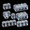 Non-Toxic 110 Pcs Small Particles Mix Bricks Transparent Clear White Thick Brick Model Classic Bulk Parts Building Blocks Gifts Toys For C