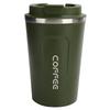 Double Layer Coffee Cup Leakproof Lid Travel Mug Portable Stainless Steel Mug  Cold Drinks