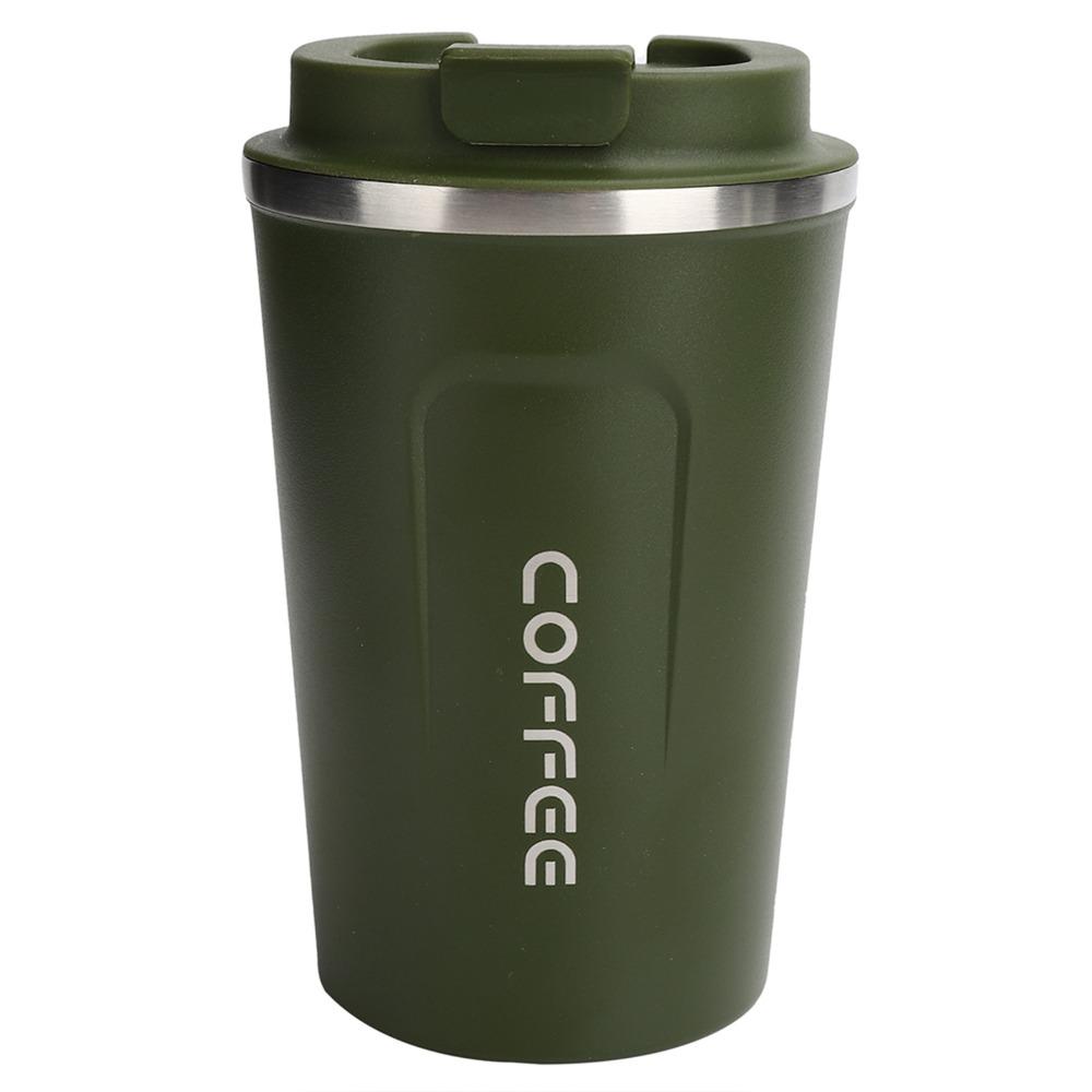 Double Layer Coffee Cup Vacuum Insulated Travel Mug Portable Insulated Mug  Cold Drinks