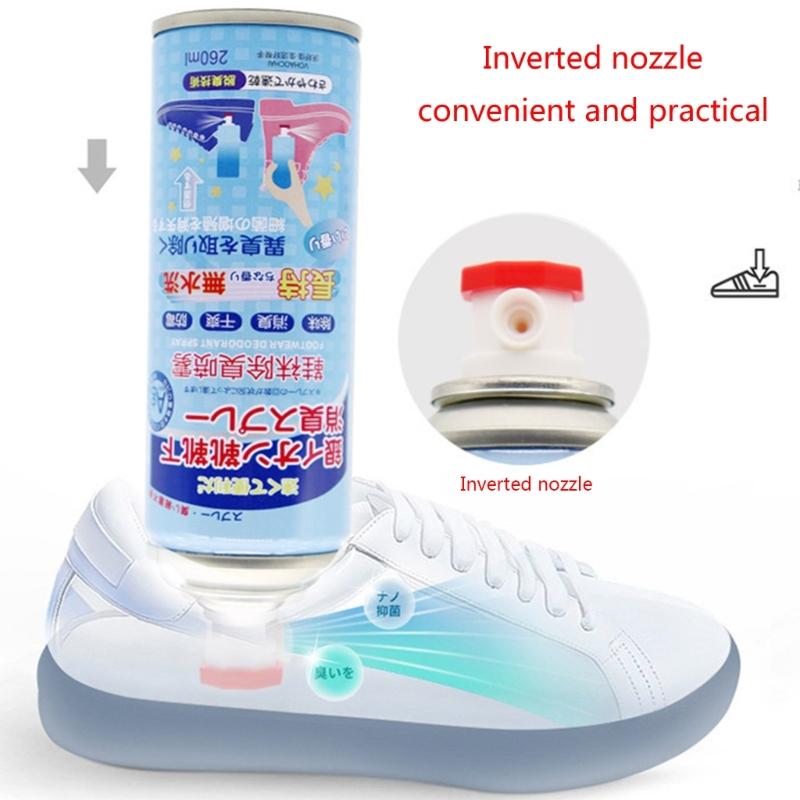 Shoe Socks Deodorant Spray Sneakers To Remove Odor Shoe Deodorizes To Foot Odor Sweat Odor Press Type Deodorant Gas-Mask