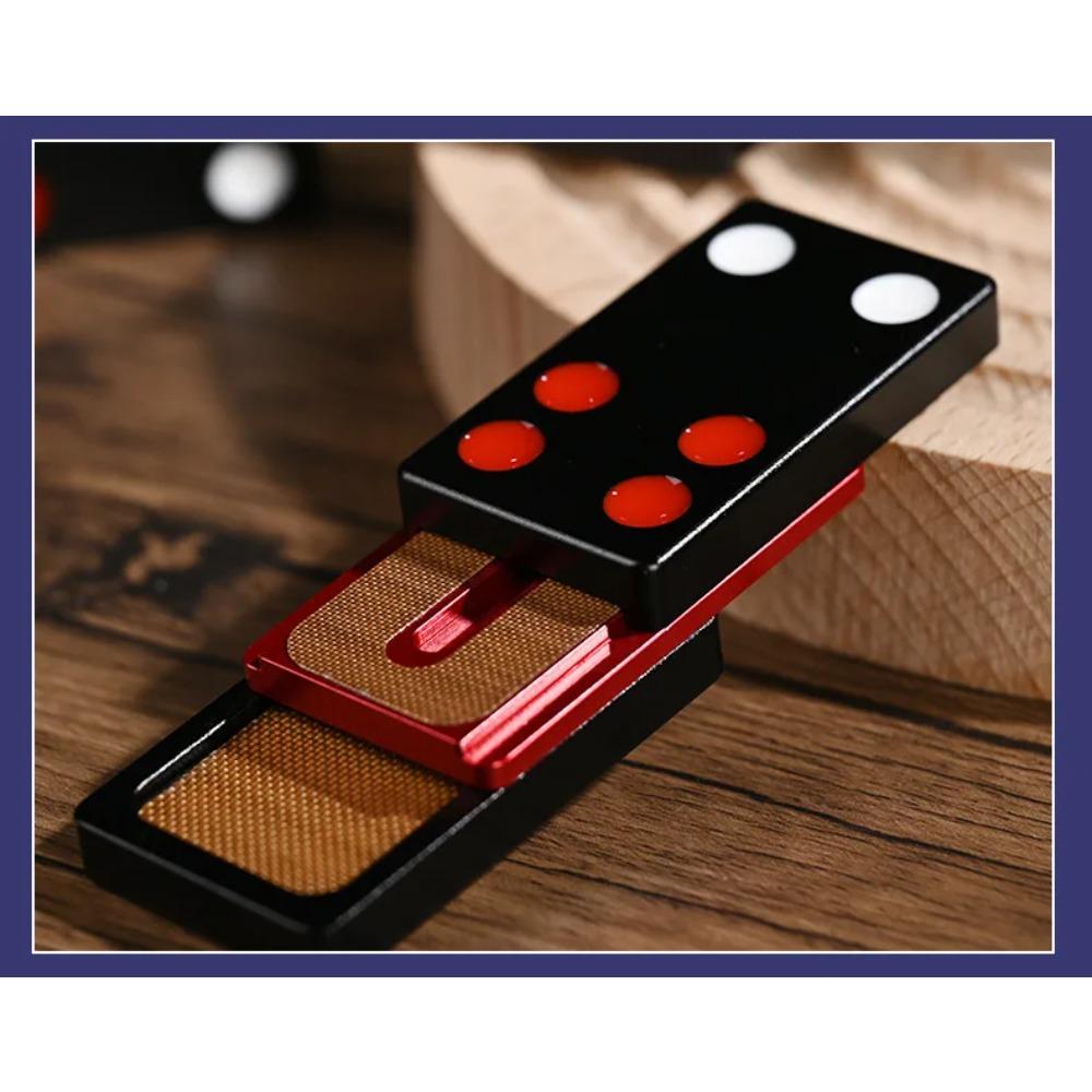 Magnetic Push Card Mechanical Slider Three Layers Pushing Plate Coin EDC Alloy Stress Relief Toy AntiStress Fidget Decompression