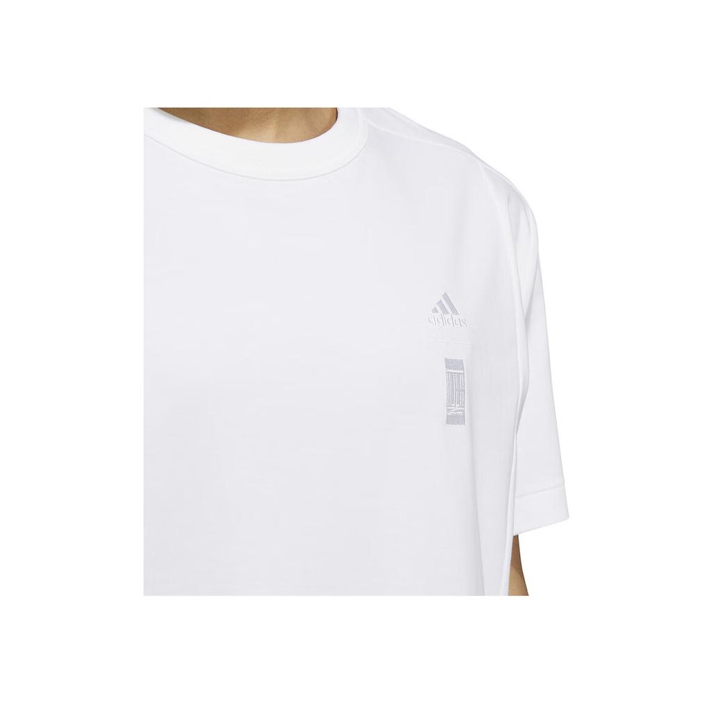 Adidas Casual Pullover Sports T-Shirt Men Tops White IX4273